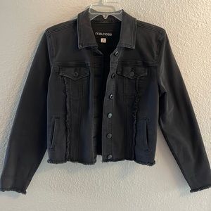Maurice’s black denim jacket size m